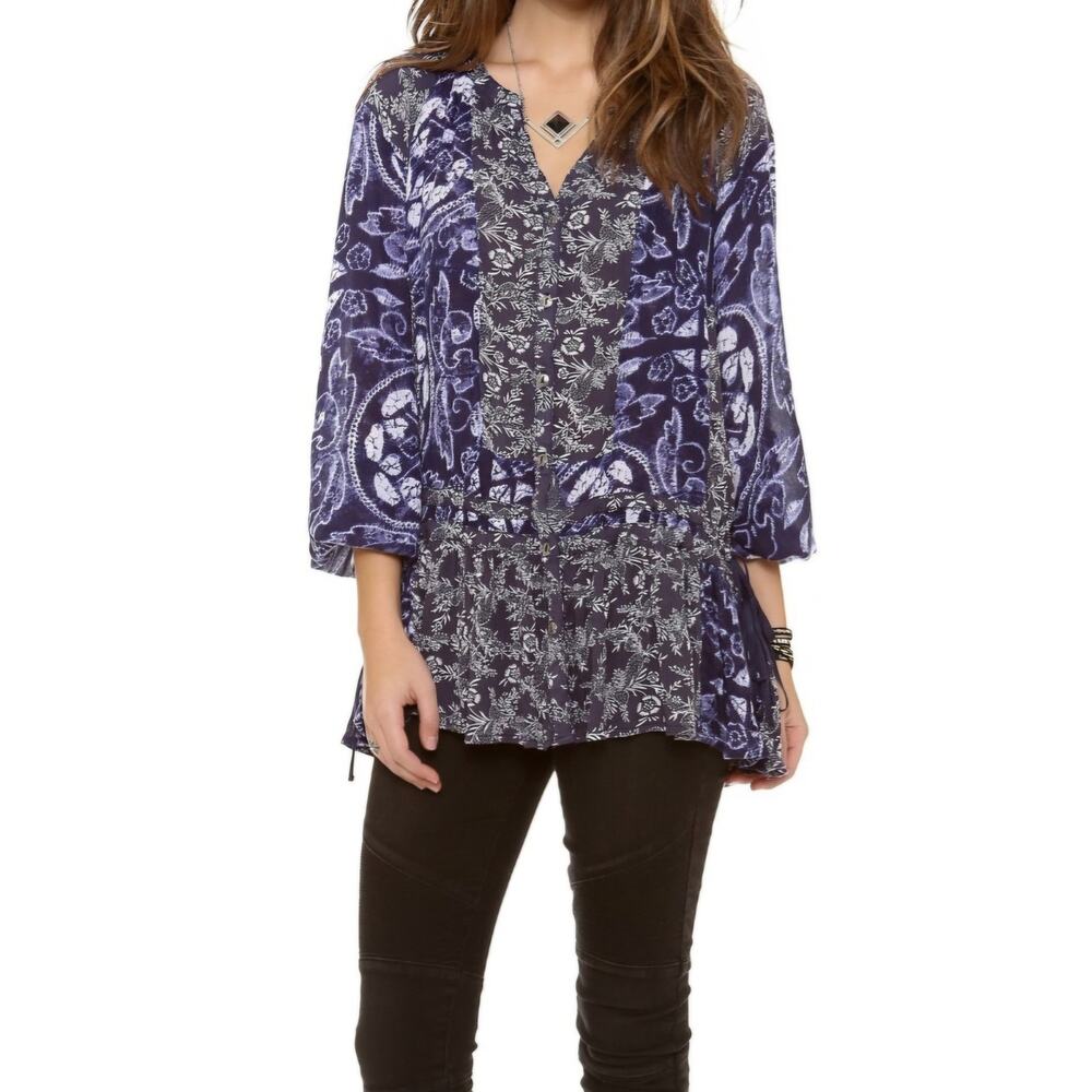 Free People Women's Boho Tunic Top Size S